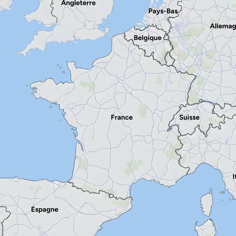 Carte de la France